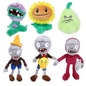6 Pcs Plant And Zombies Plush Toy Stuffed Soft Doll Pvz Sunflower, Wogua, Chomp